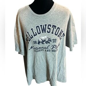 Y2K Yellowstone Bear Shirt XL-Delta Heavyweight 90’s USA
